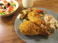 Chicken Drumsticks, Air Fryer, pot. Salad.jpg