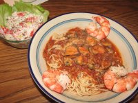 Mussels & Tiger Prawns, Red Clam Sauce , Surimi Salad.jpg