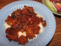 Pork BBQ, Shredded, over White Rice.jpg