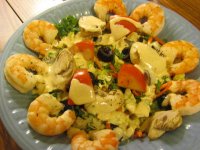 Salad, Dinner with Mushrooms and Shrimps.jpg