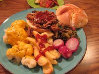 Pulled Pork, Cheddar Cauliflower, Chopped Collards.jpg