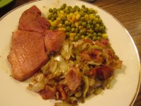Ham Sreak, Skillet Cabbage.jpg