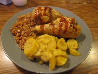 Chicken Drumsticks, Red Beans & Rice, Squash.jpg