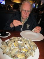 Dad and steamers,  Seaport Grill, Gloucester.JPG