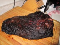 Brisket 5 cooked, 2014.JPG